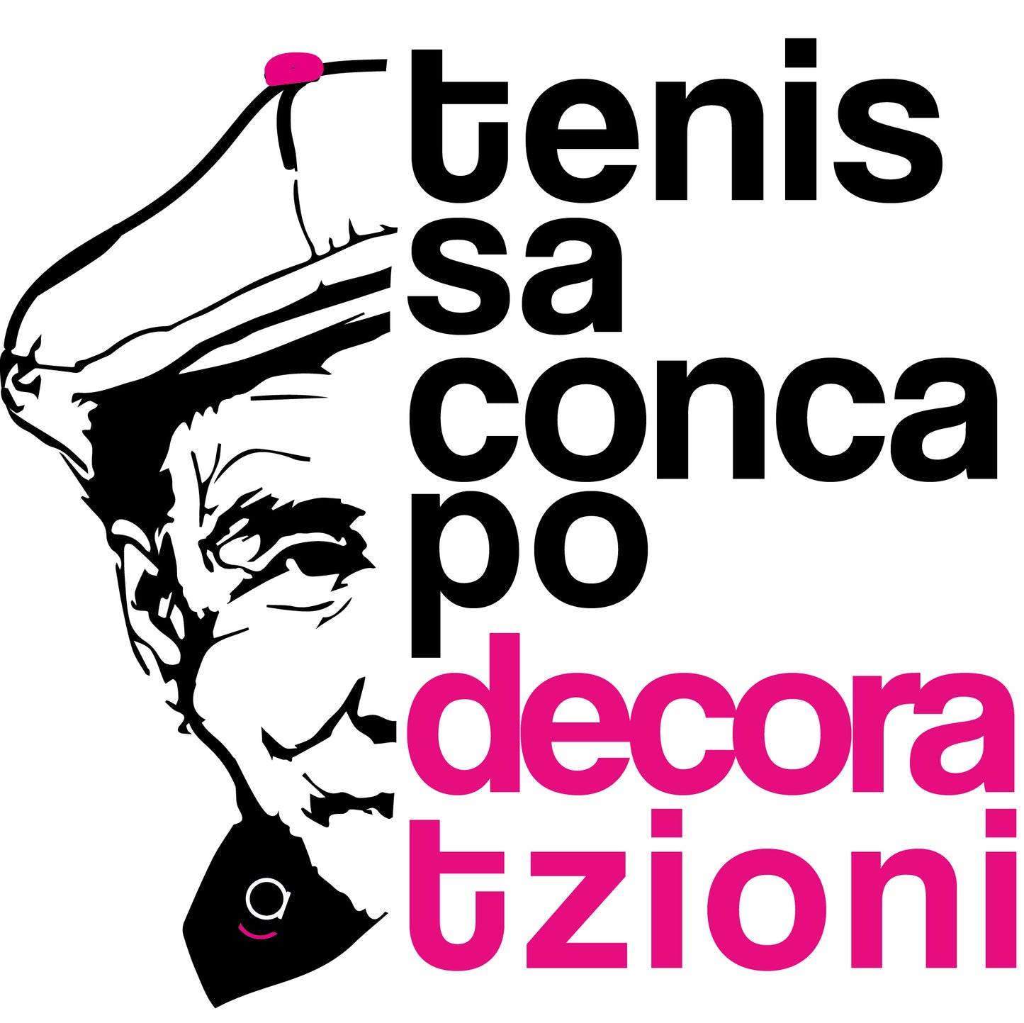T-Shirt Dicciusu - Tenis sa Conca po Decoratzioi