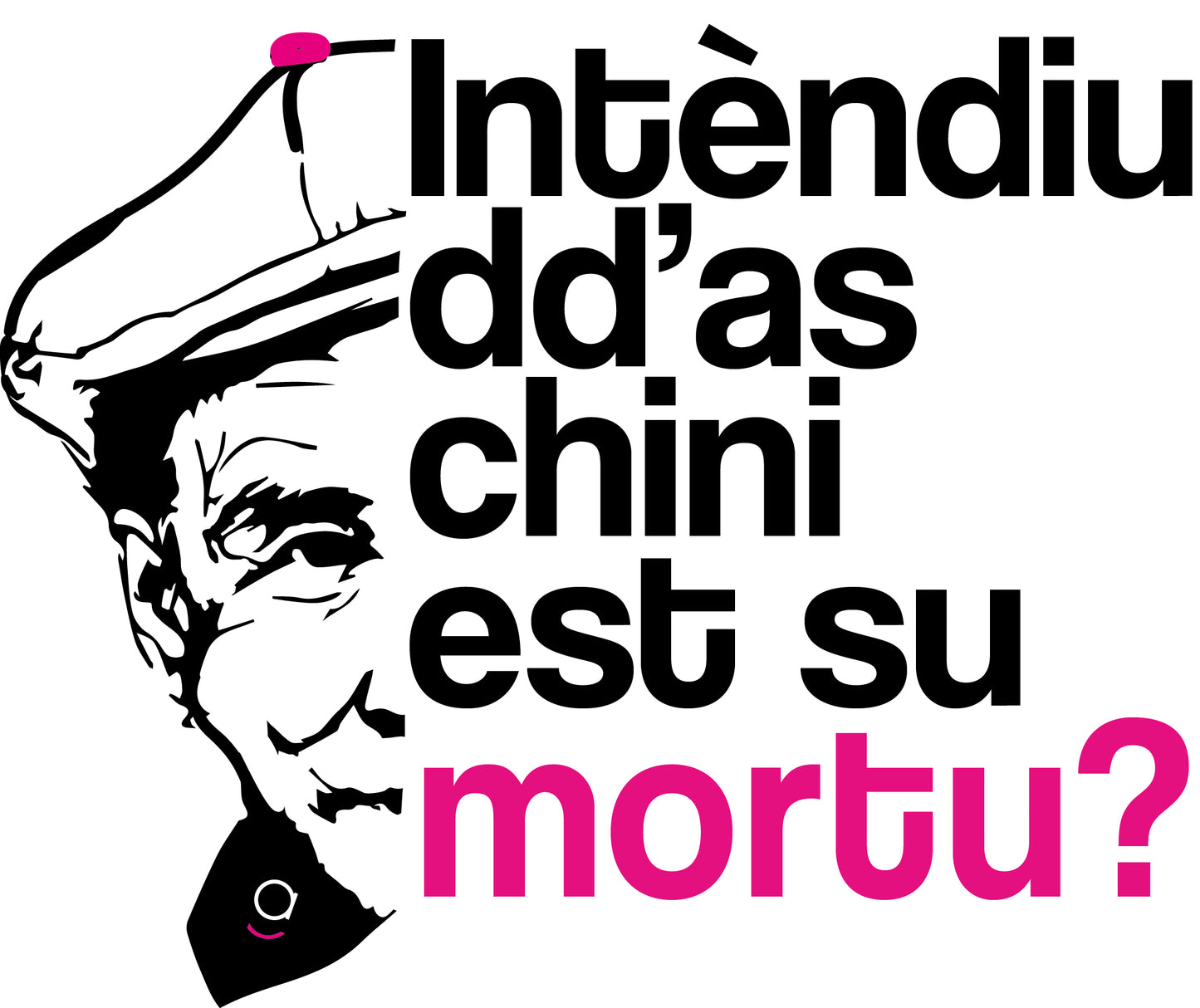 T-Shirt Dicciusu - Intendiu dd'as chini esti su mortu?