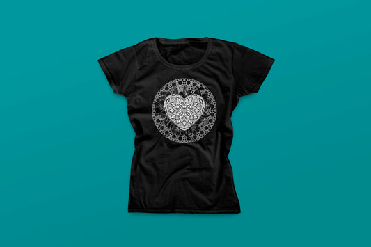 T-Shirt Tundala - Mandala Cuore