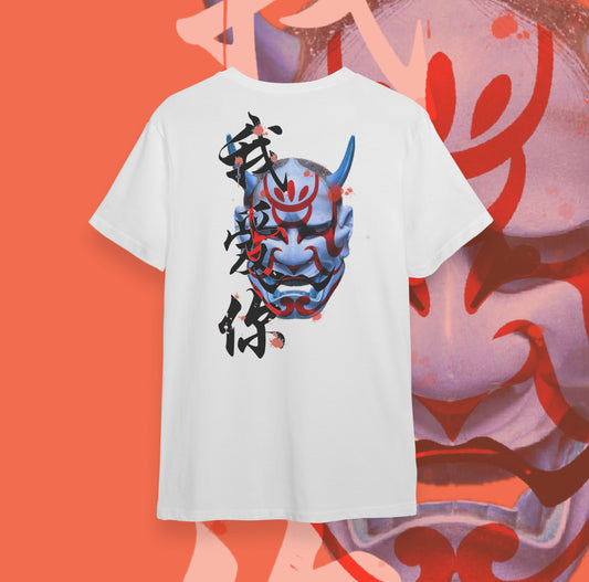 T-Shirt Grey Fox - Hannya Mask